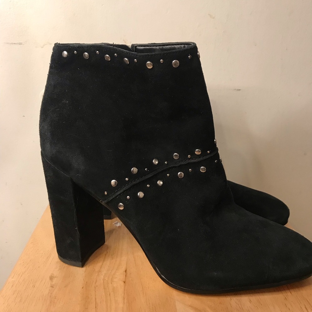 Sam Edelman Black Suede Ankle Booties
